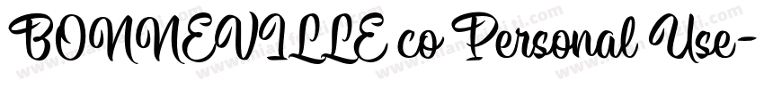 BONNEVILLE co Personal Use字体转换